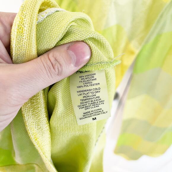 Alexis Angelika Straight Leg Pants in Lime Waves - Picture 11 of 11